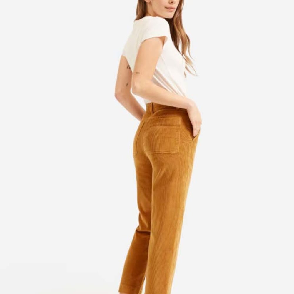 NWT Everlane Corduroy Straight-Leg Crop 12